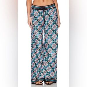 NWT Nanette Lepore Swim Floral Patterned Wide-Leg Pants Size Medium